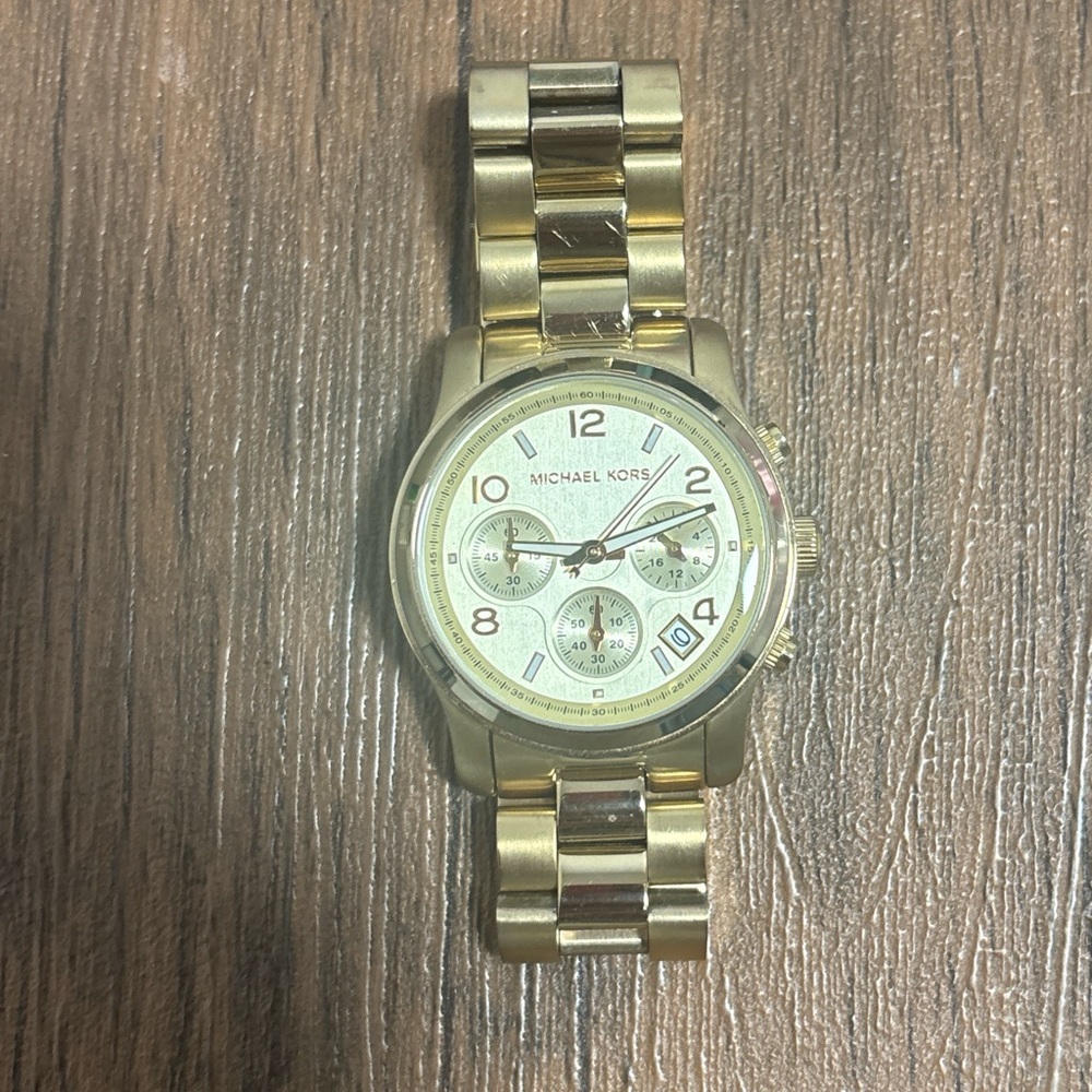 Michael Kors Gold-Tone Chronograph Watch